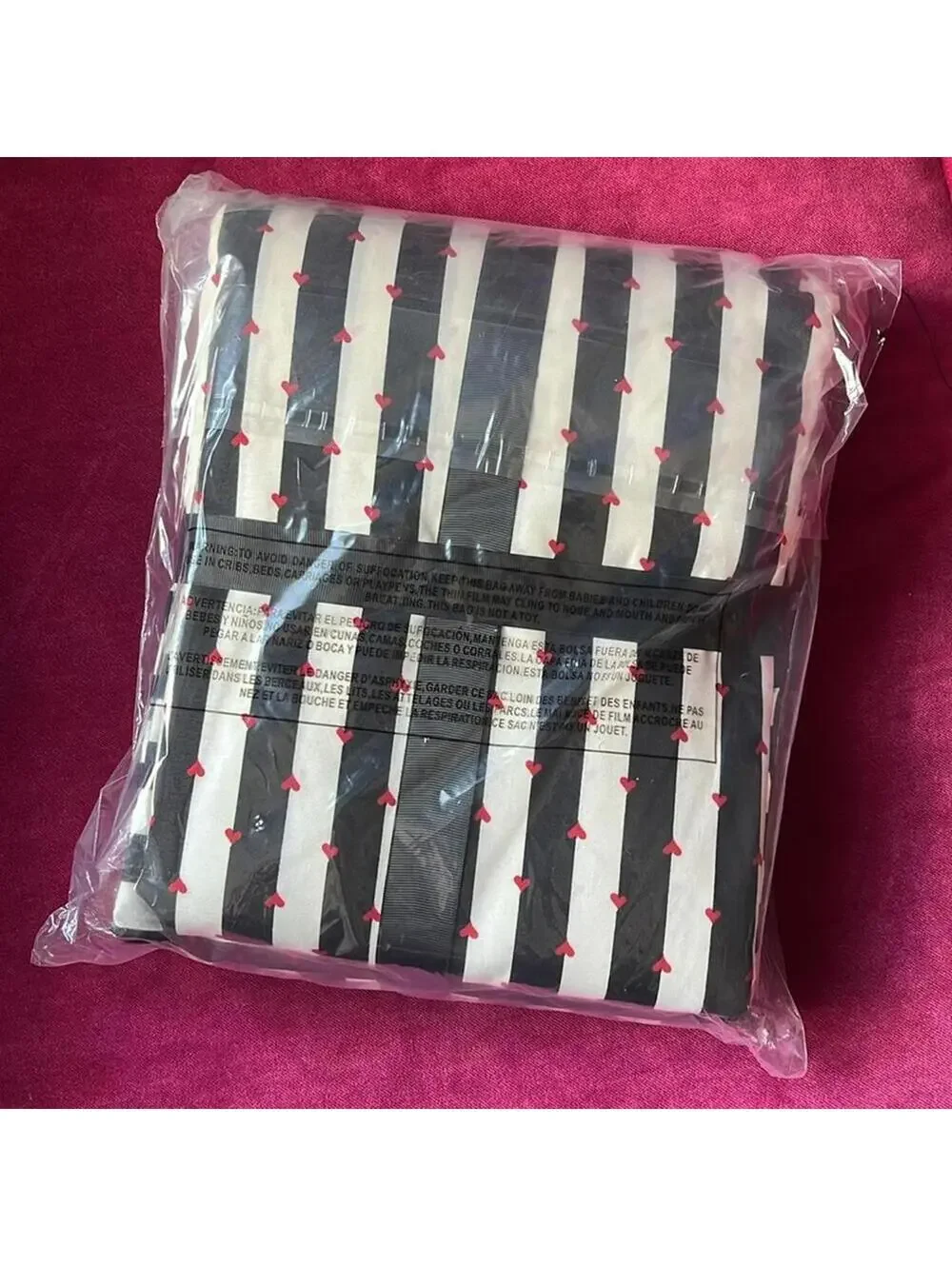 NEW Betsey Johnson KING DUVET SET Black White Stripe Cover Pillow Cases NIP